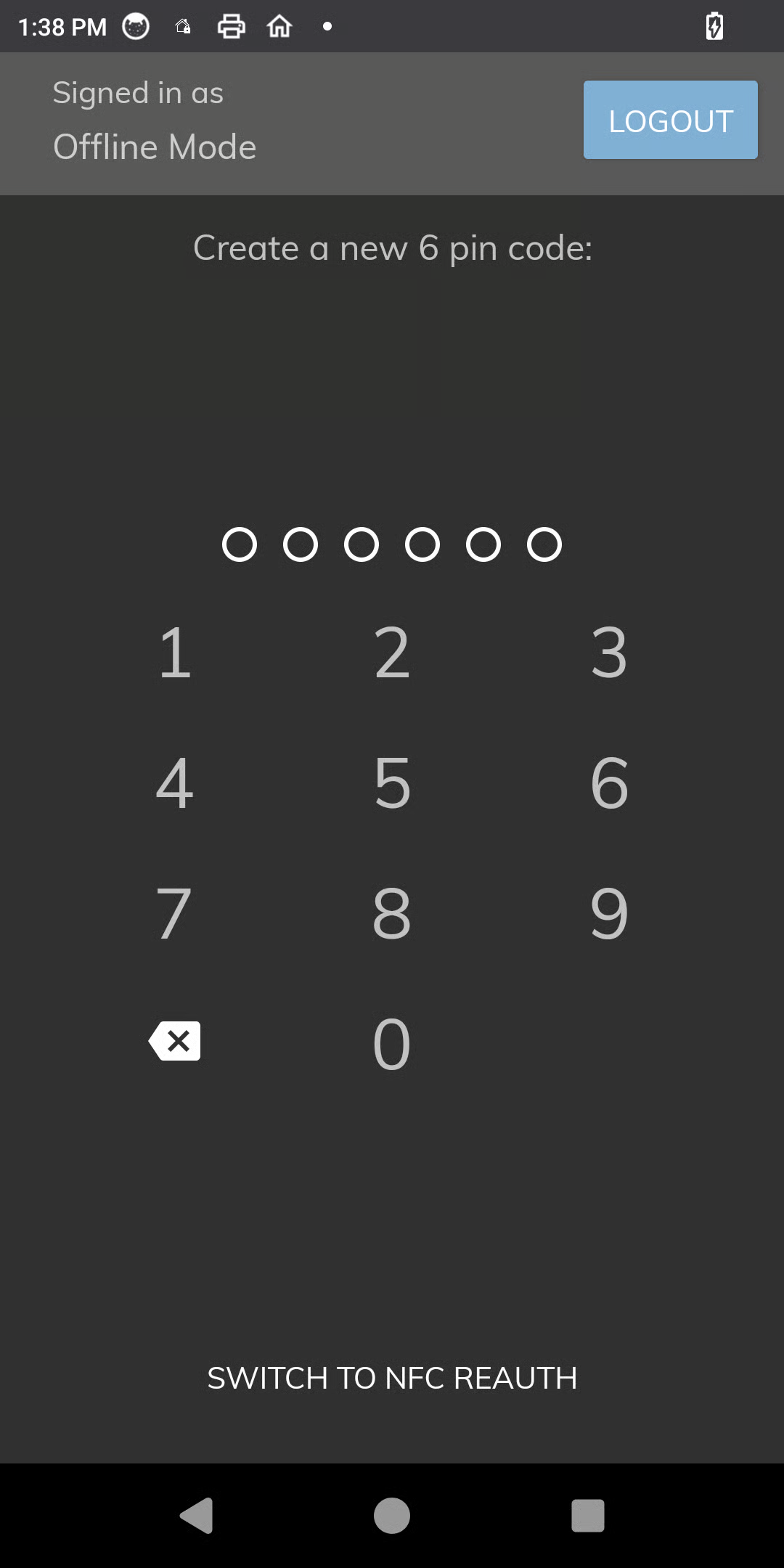 Secondary Authentication prompt